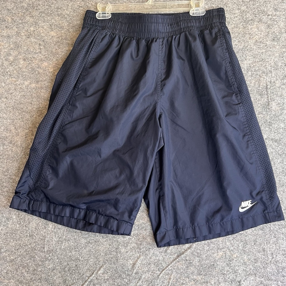 Vintage Nike Basketball Shorts Men's XL Blue Lined Pockets Y2K READ NME920220KL4